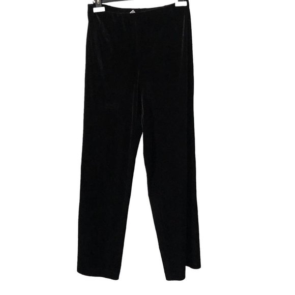 Vintage black velvet trousers - Picture 1 of 3